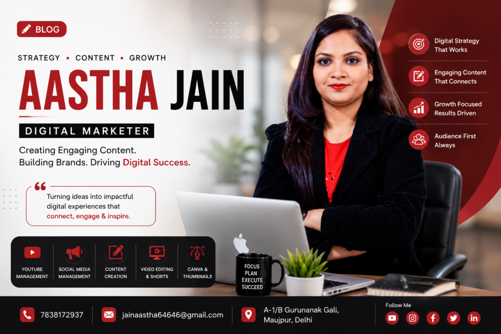 Aastha Jain Digital Marketer